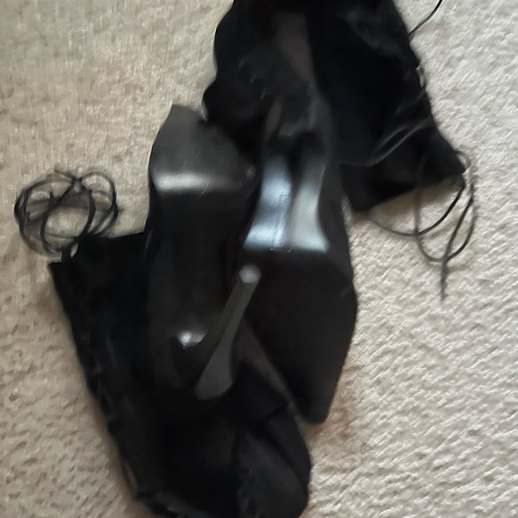 Black Spring/Summer Over The Knee Boots - Picture 13 of 14